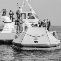AP1-88 hovercraft with SAS undergoing lifeboat trials